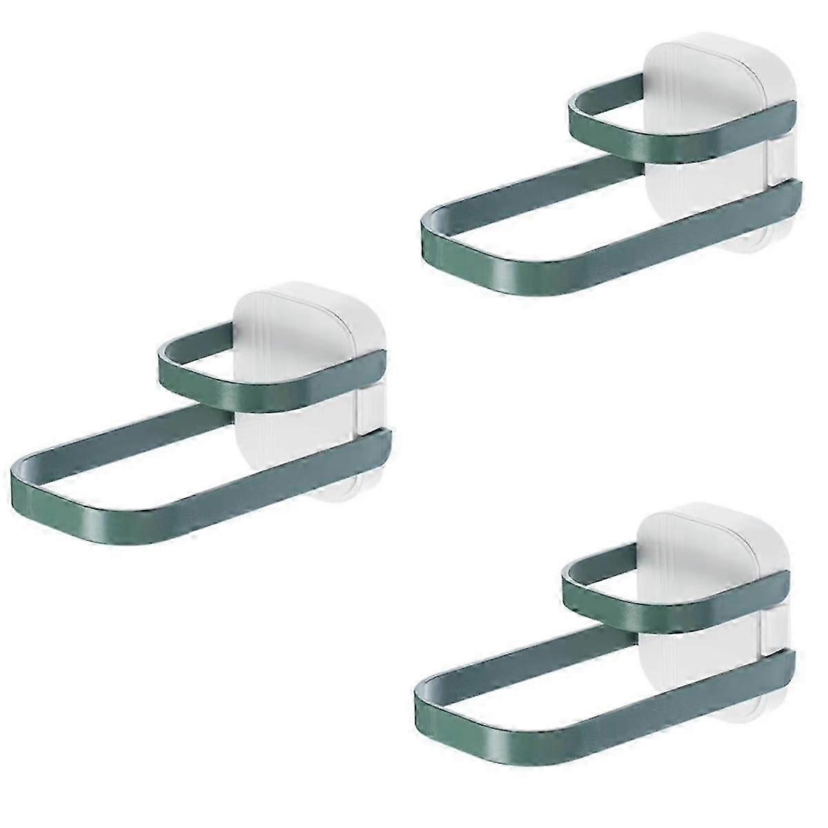 Multifunctional Clothes Hanger Storage Rack Punch-Free Wall-Mounted Double-Layer Foldable Clothes Rack Storage Rack B