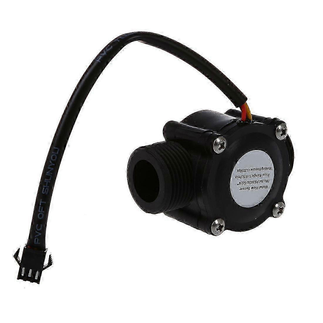 Hall Effect Water Flow Sensor 1-60L/min DC5-24V Flow Meter Counter with Digital Display FS300A