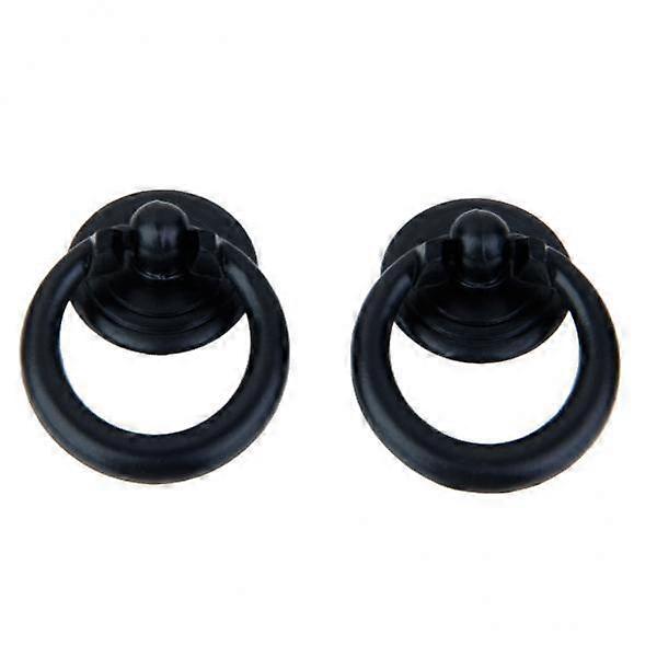 20x 2pcs Single Hole Cabinet Drawer Cupboard Pull Handle Hardware Black