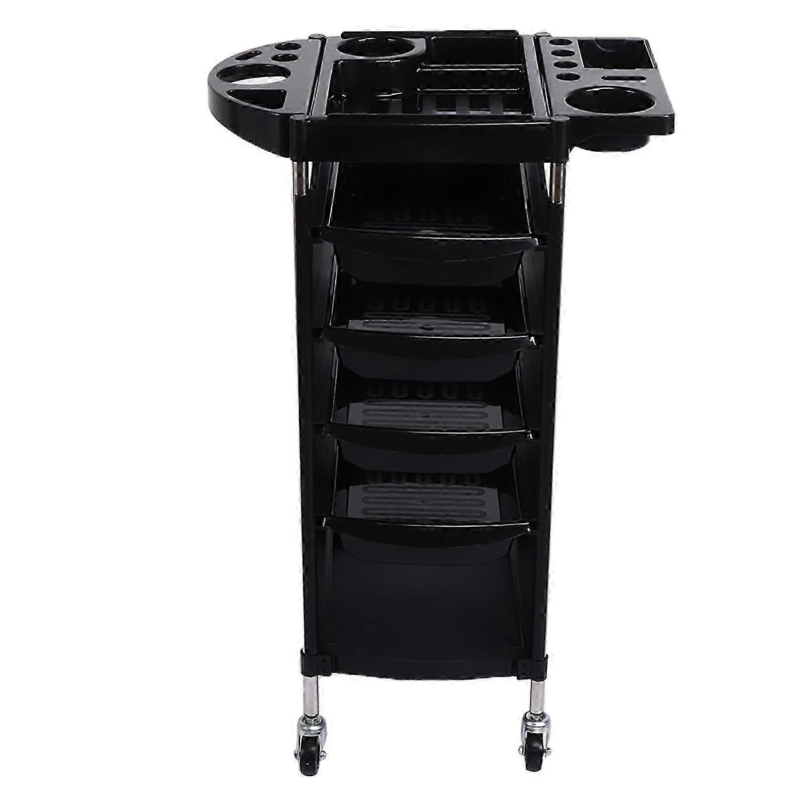 6 Layers Multi Functional Hair Salon Tool Storage Cart Trolley With Universal Wheels