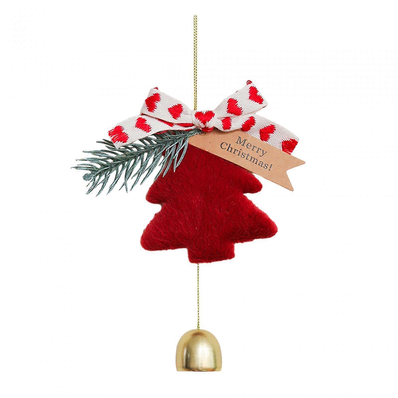 Pingente de Árvore de Natal com Sino, Decoração de Árvore de Natal, Reutilizável, Natal