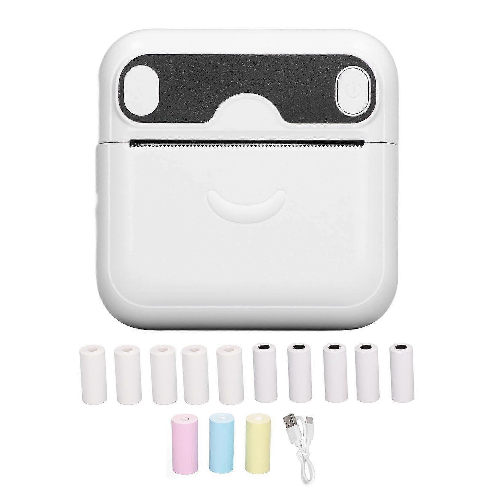 Musteton langaton Bluetooth-lämpötarratulostin