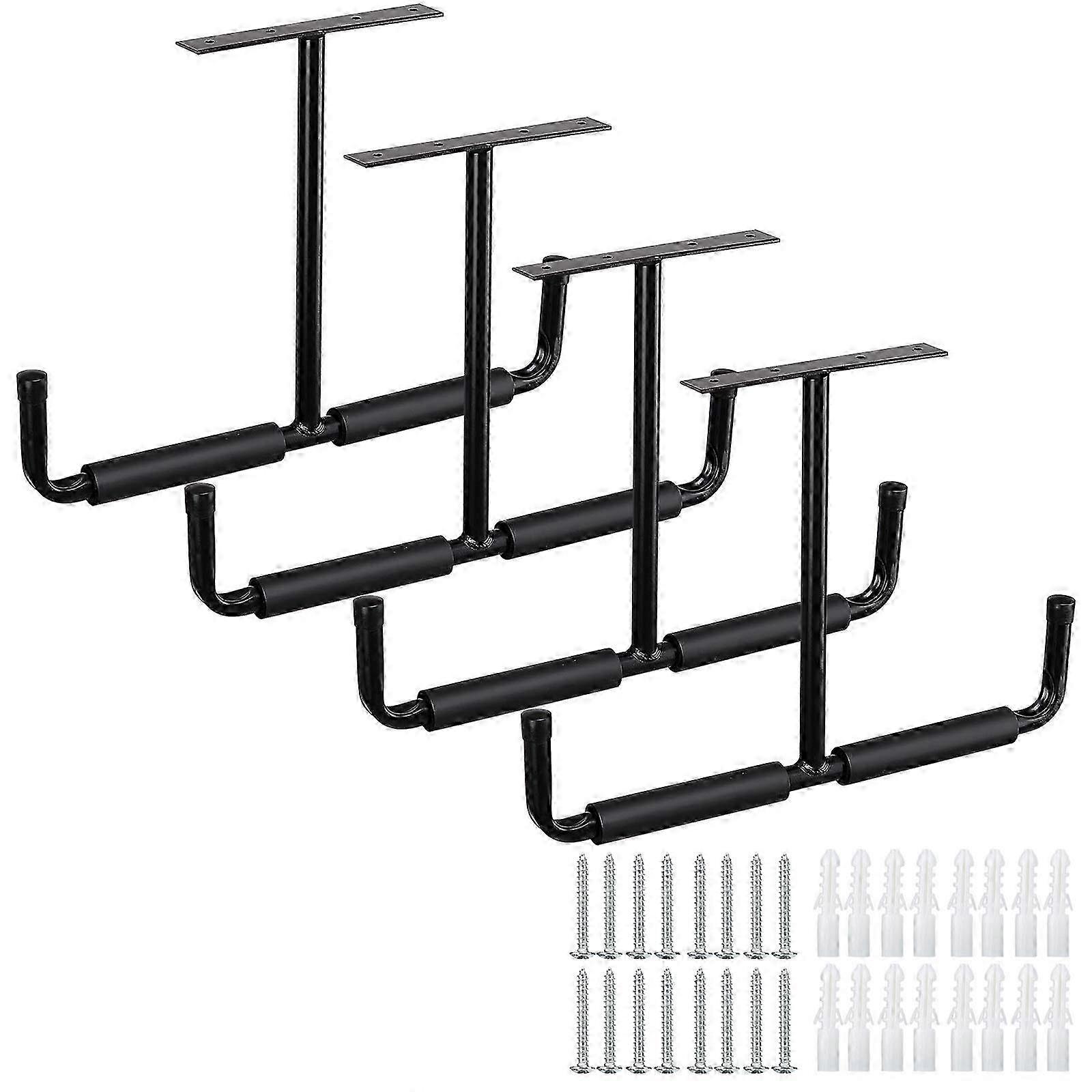 4 Pack Garage Ceiling Storage Hooks Utility Rack