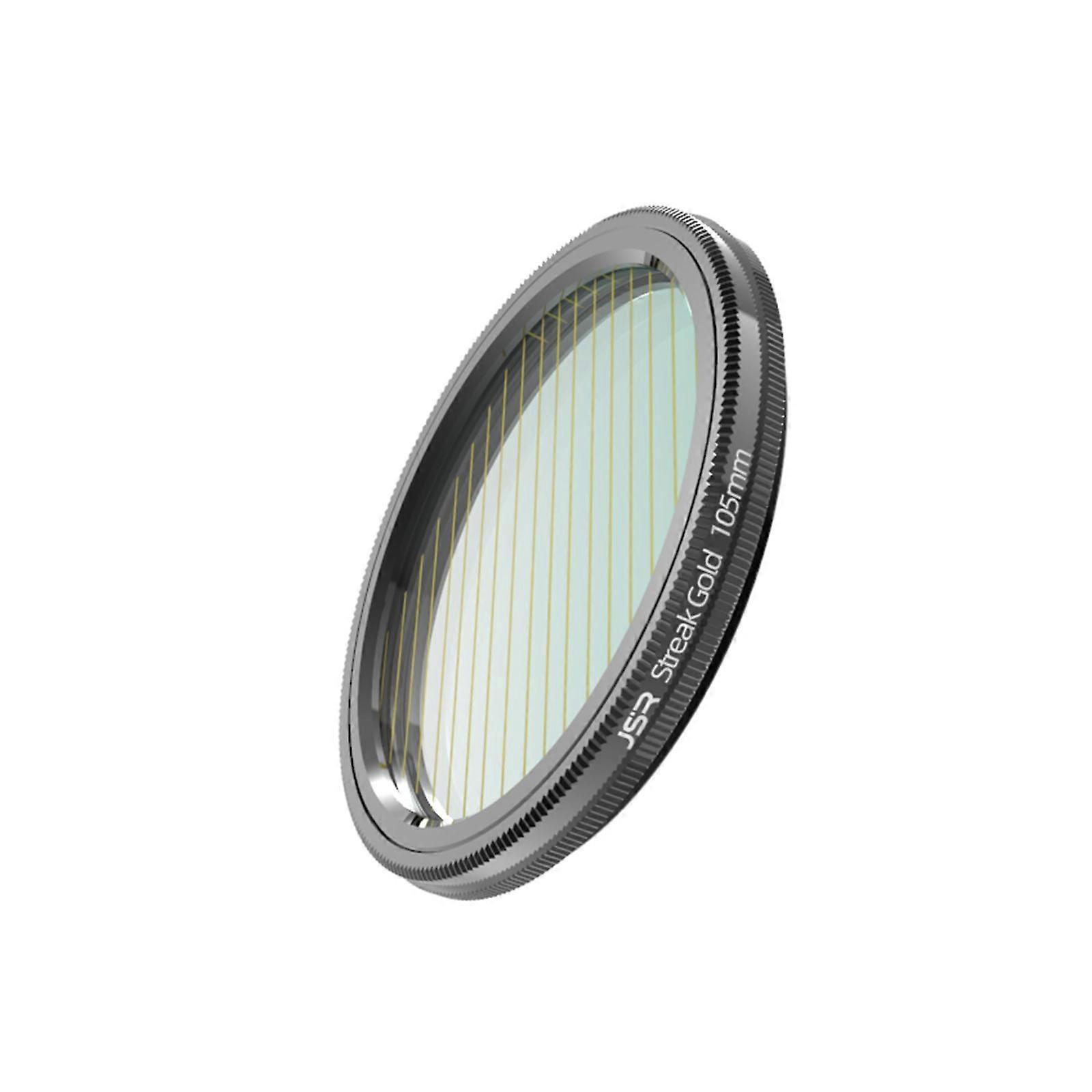 Yellow Blue Streak Lens Filter Special Effect Anamorphic Optical Glass Flare Camera Filter Replacement for DSLR brushed yellow
