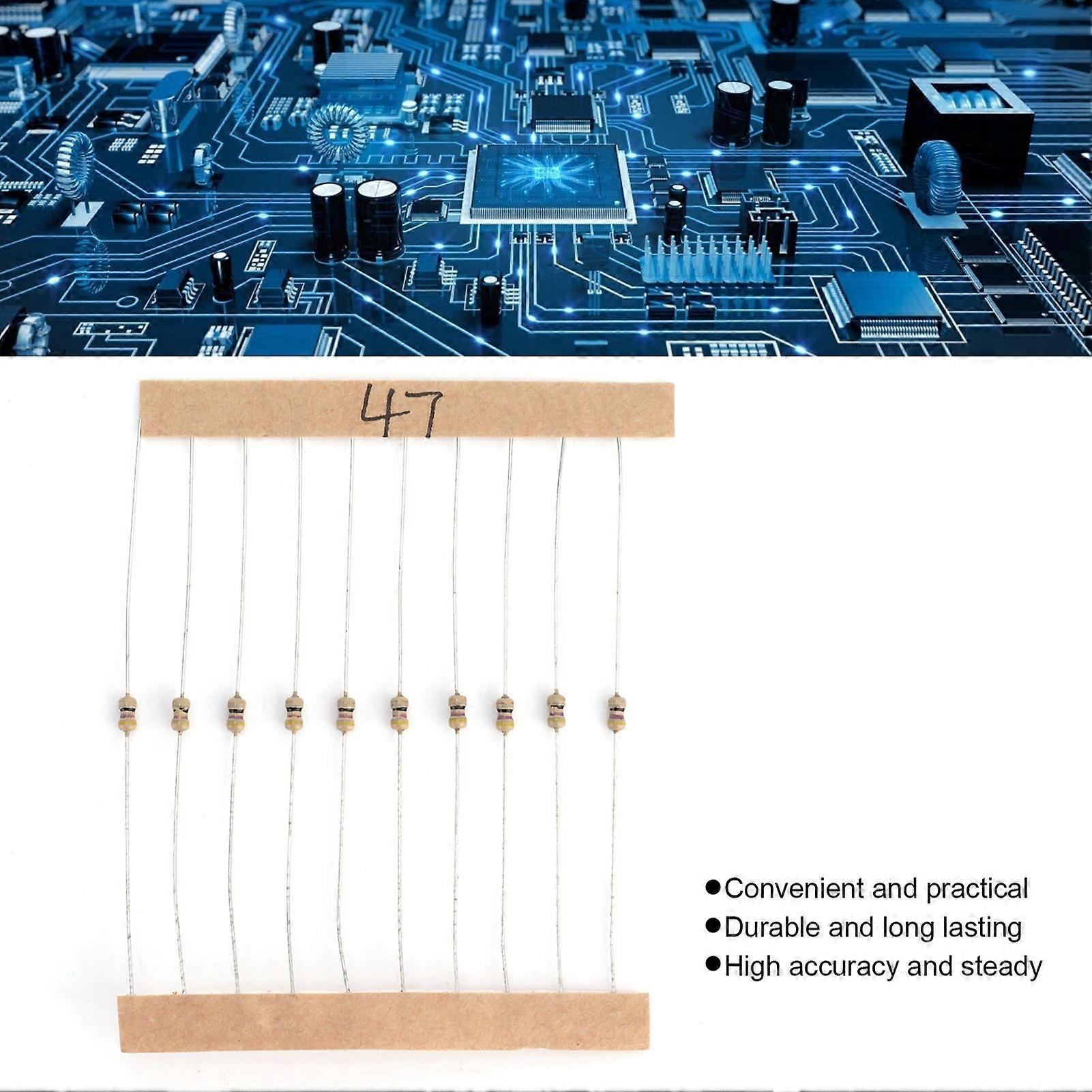 Υψηλής ποιότητας 300pcs 30 τσάντα αντιστάσεων ταινιών άνθρακα αξίας 10-1M 1/6W 5%