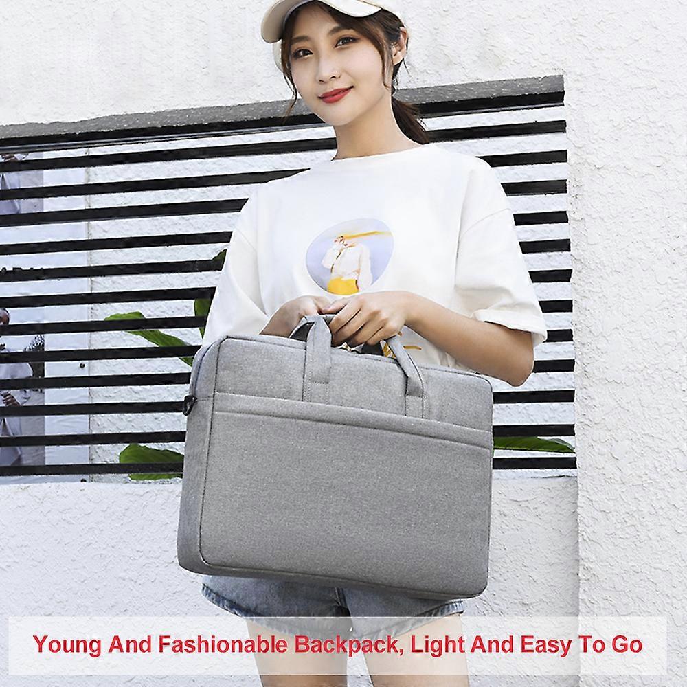 Laptop Shoulder Bag Compatible with 15'' Large-Capacity Notebook Carrying Case with Straps & Handle Portable Business Casual Briefcase