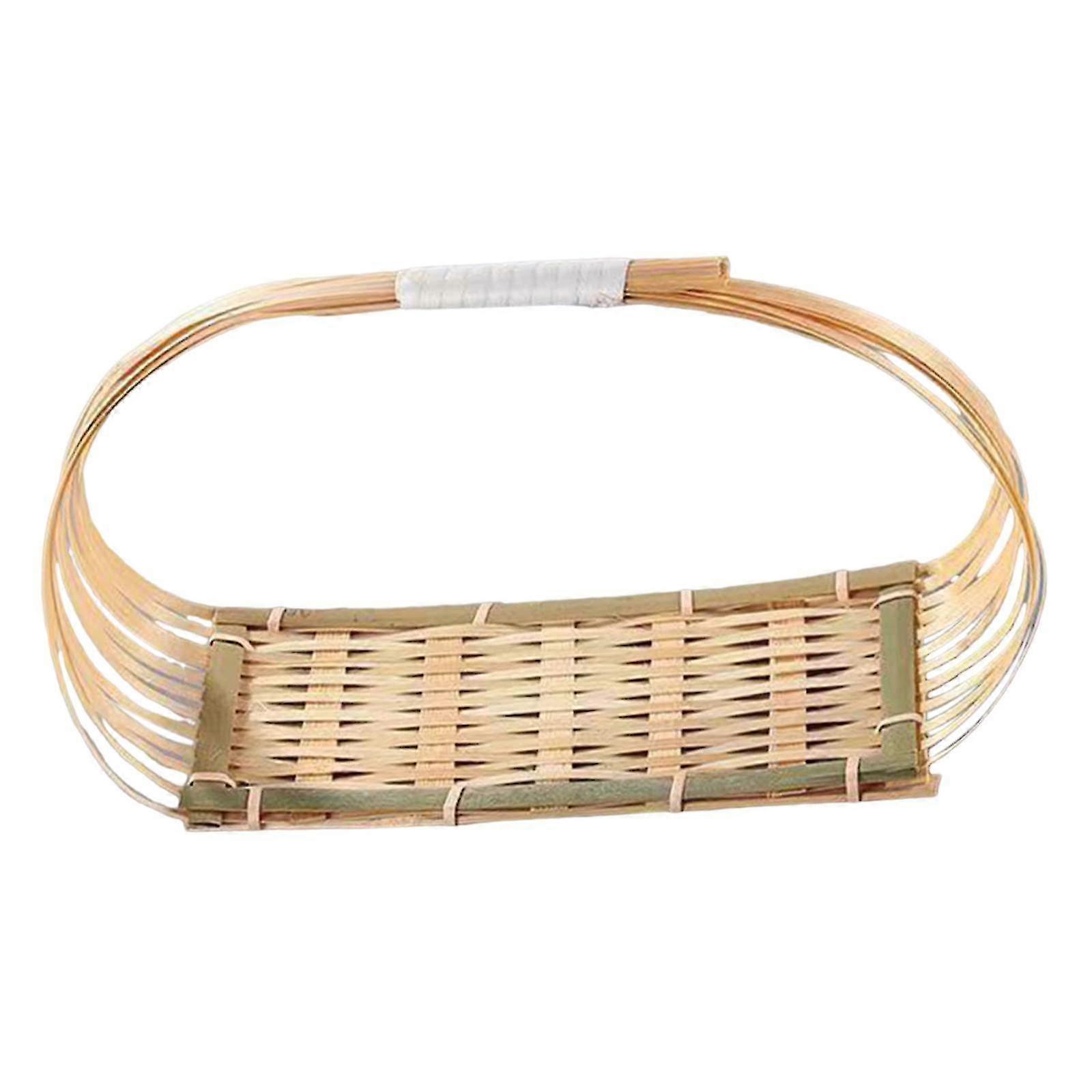 Multiuse Woven Basket for Displaying Cookies and Serving Dried Fruits on a Decorative Tray