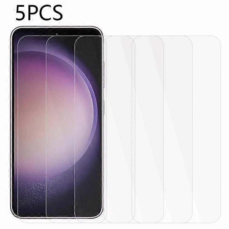 Samsung Galaxy S24 FEスクリーンプロテクター0.3mm強化ガラスクリアフィルムに対応した5PCS