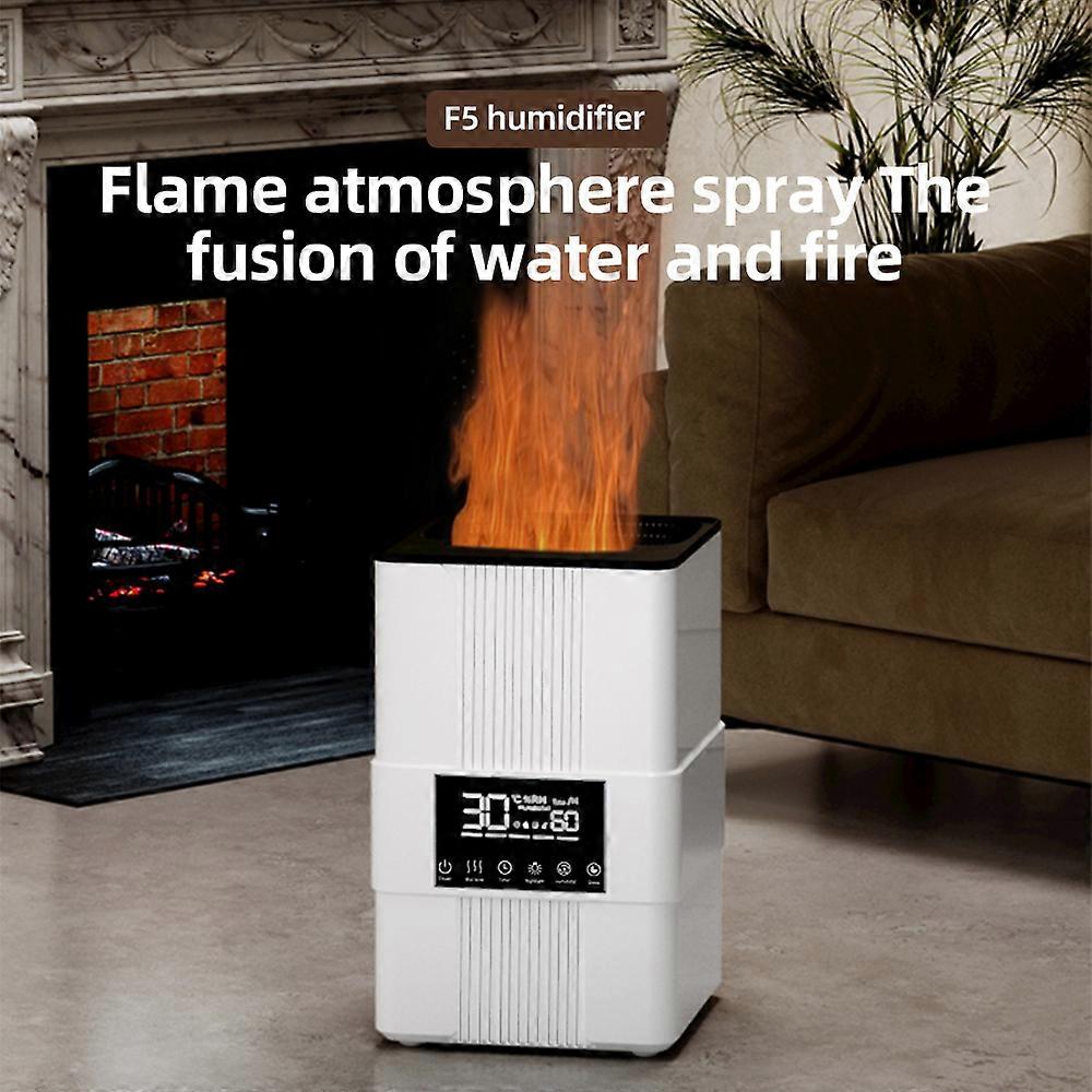 Humidifiers for Bedroom Top Fill 3.5L Cool Mist Humidifier with Simulated Flame 3 Mist Modes Auto Shut-Off Ultrasonic Air Humidifier with Remote Cont