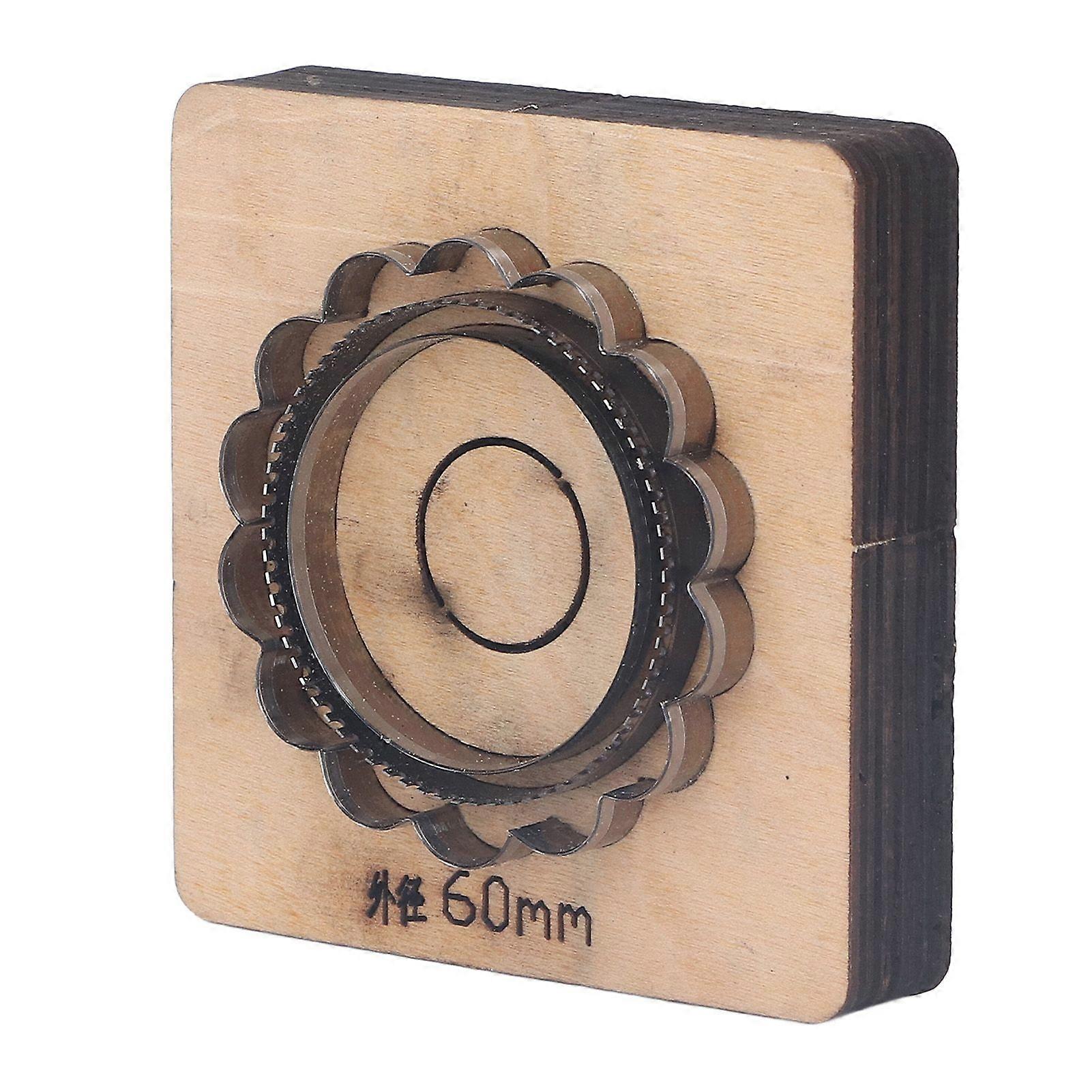 High quality  60mm outer diameter flower shaped hand shears leather cutting mold