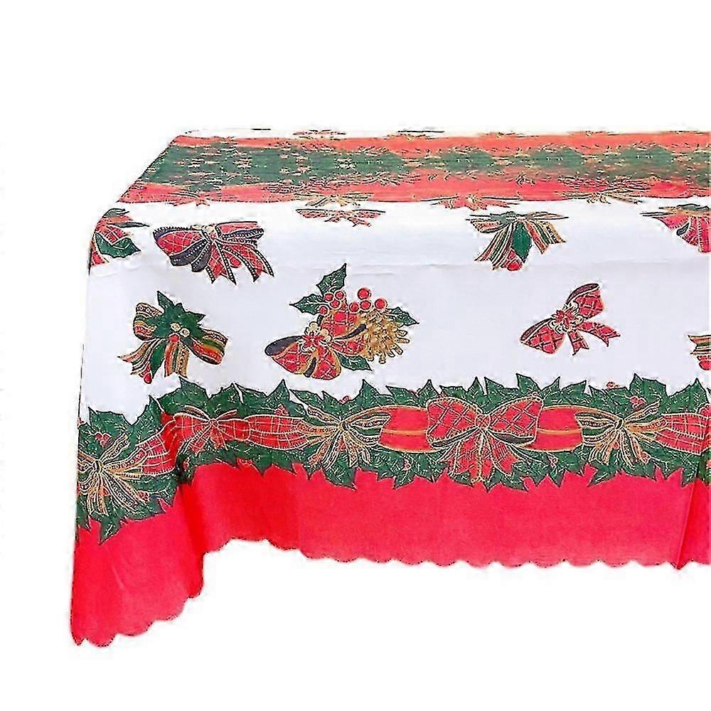 Christmas Tablecloth, Holiday Table Cover, Party Decorations