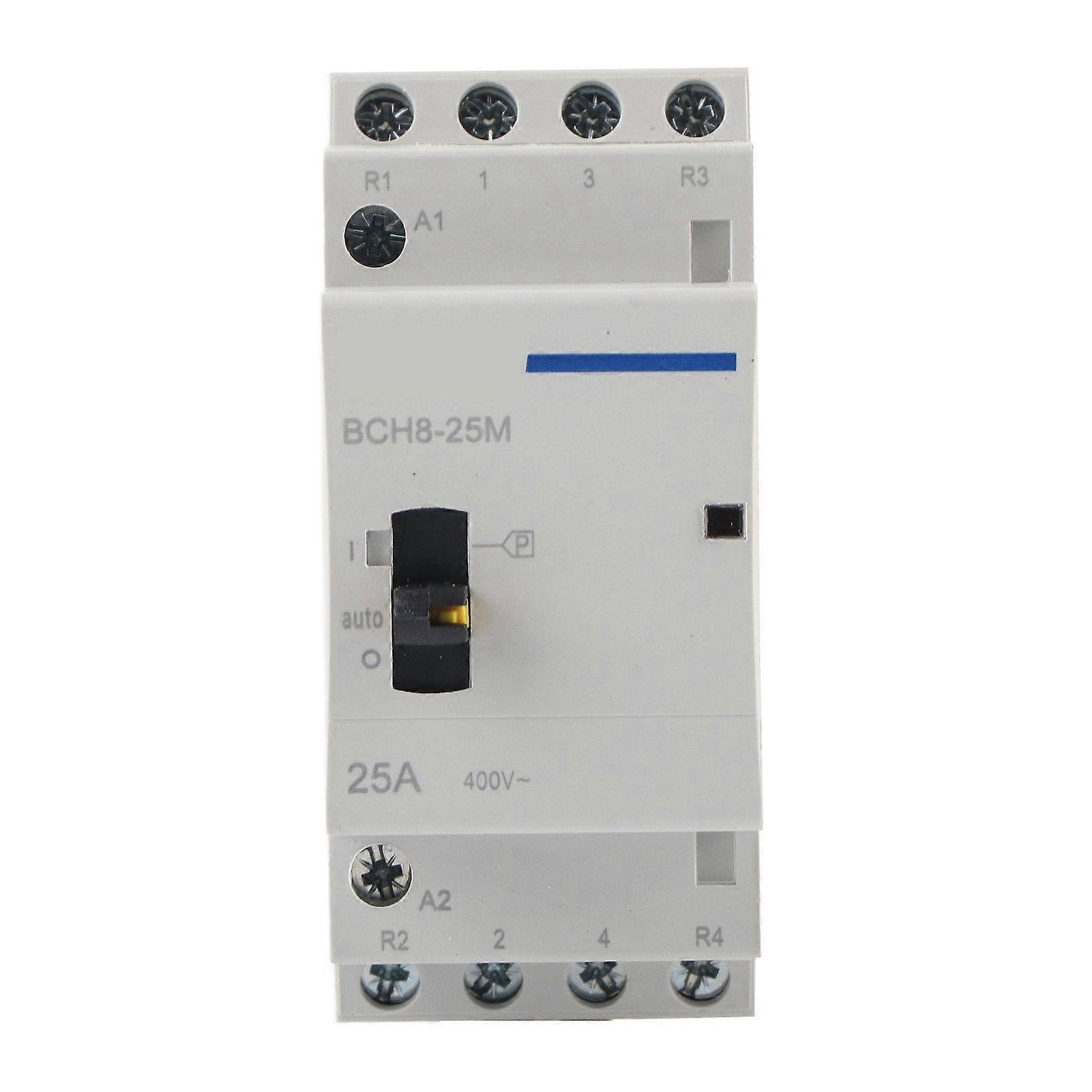 High quality  BCH8-25M Household AC Contactor 230V 4P25A with manual function