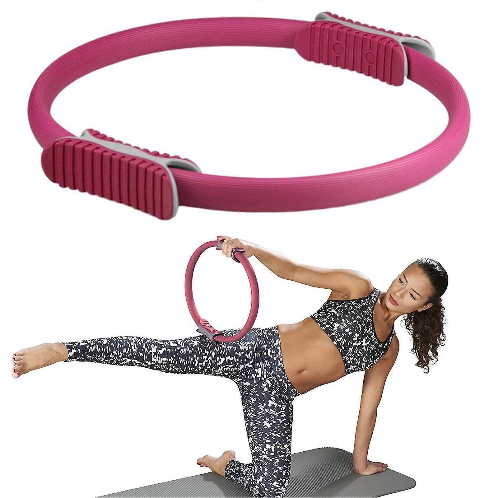 Yoga Stretch Ring - Lightweight Arm Thigh Core Exerciser for Back and Body Balance, 3 Inch Diameter, Non-Slip Design
