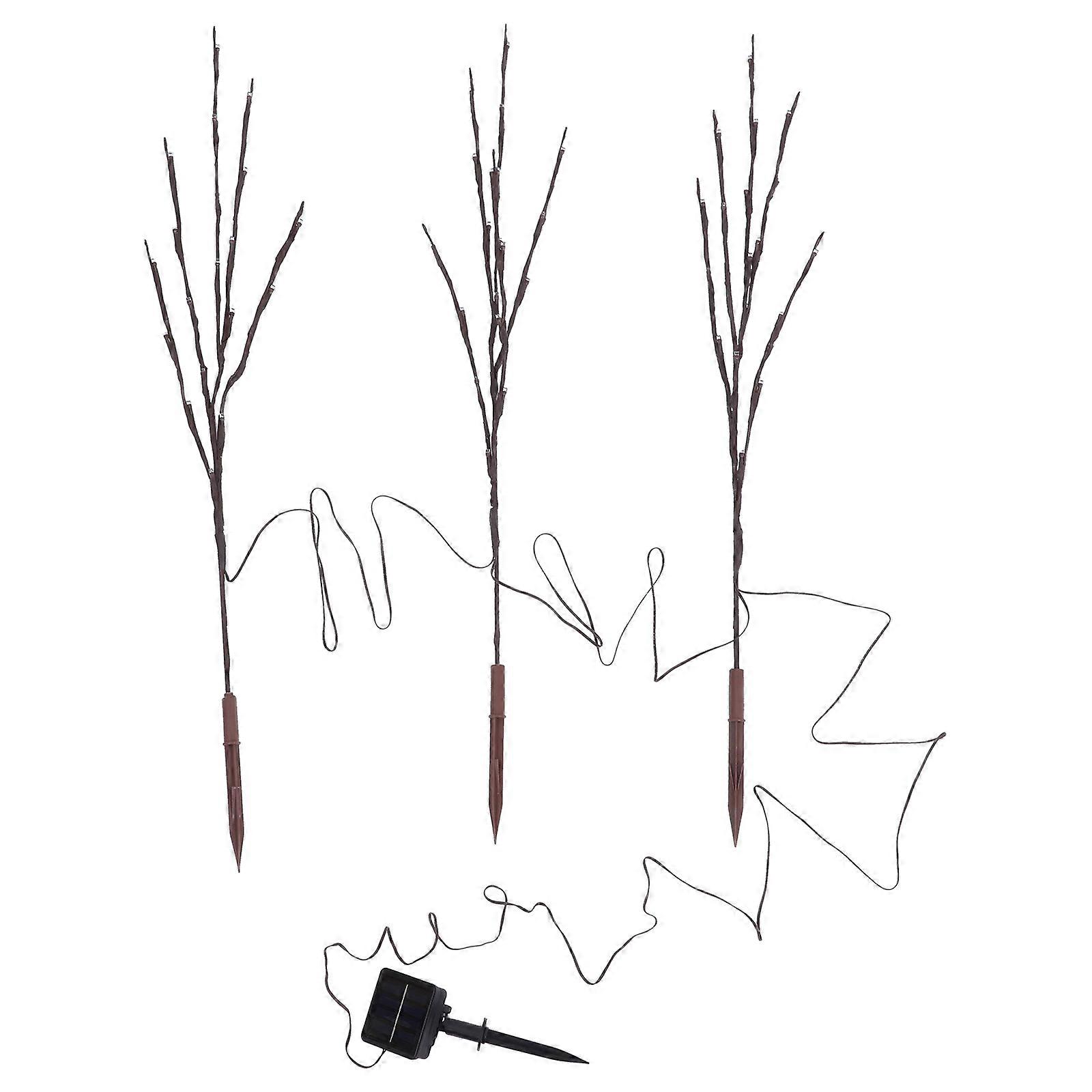 Solar Powered Decorative Branches, Joyful Lighting for Holiday Gatherings