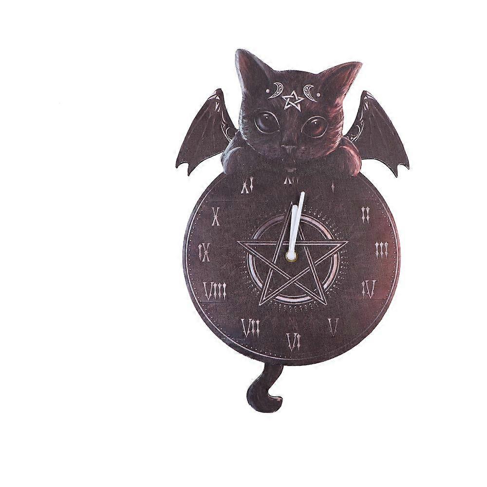 Cult Cuties Malpuss Wall Hanging Clock With Swinging Tail