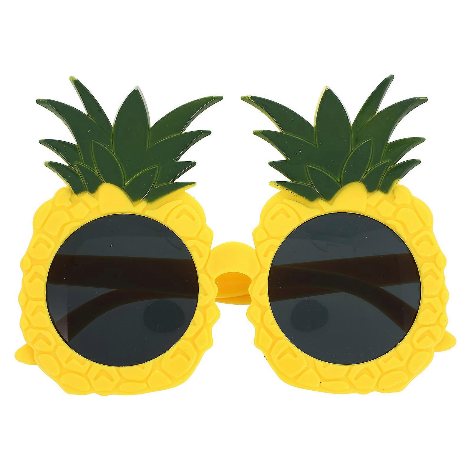 Pineapple Sunglasses for Adults Fun Hawaiian Party Eyewear, Unique Fruit Costume Accessory for Luau Celebrations, Universal Design for Every