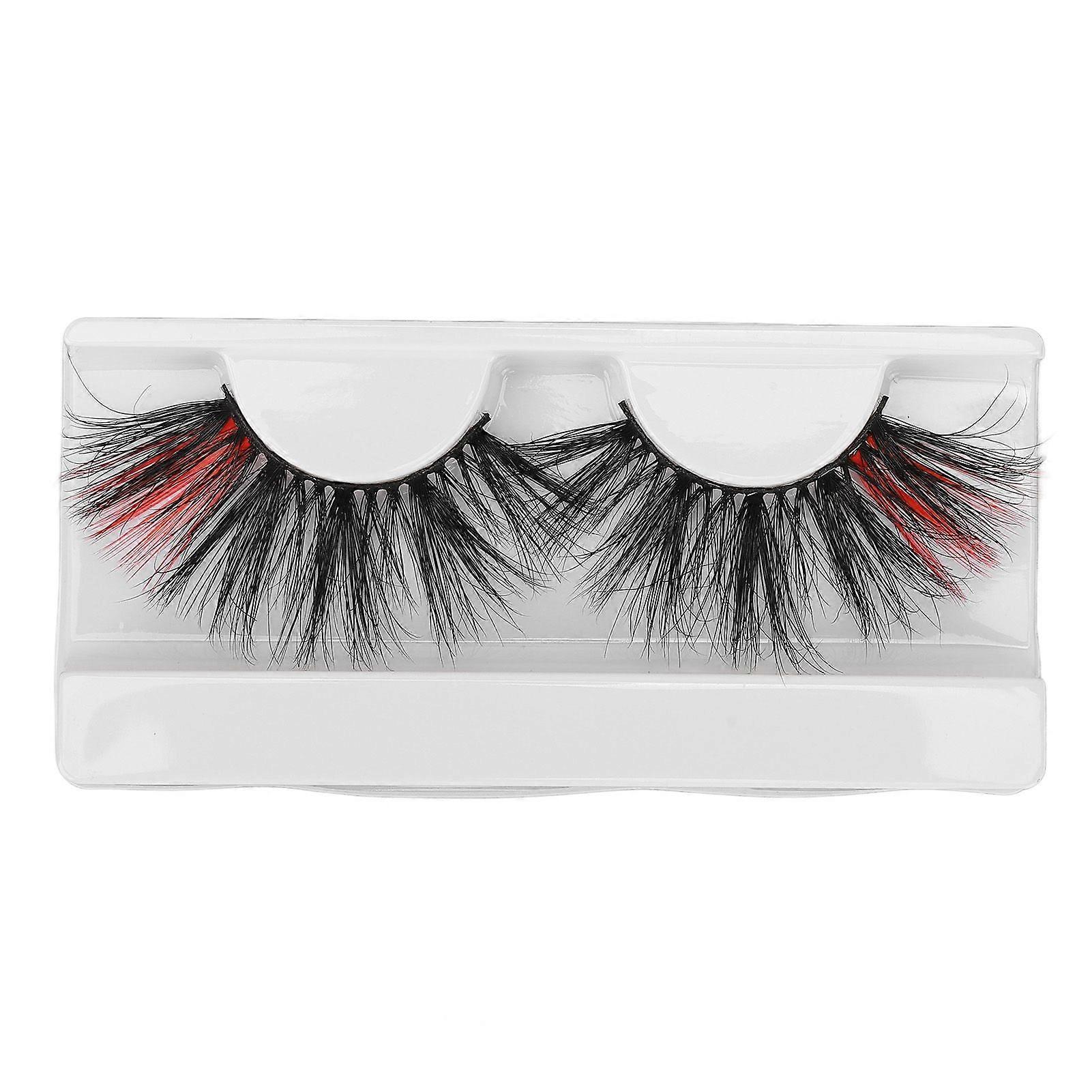 2025 Latest Model 0.98in Dramatic Colored False Eyelashes Fluffy Color False E...