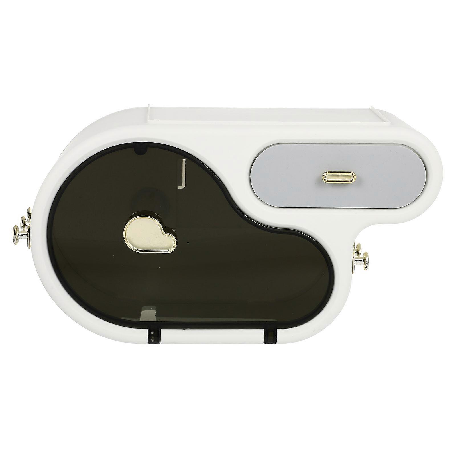 Tissue Roll Dispenser Hanging Toilet Roll Holder Kitchen Dustproof Plastic 1Set