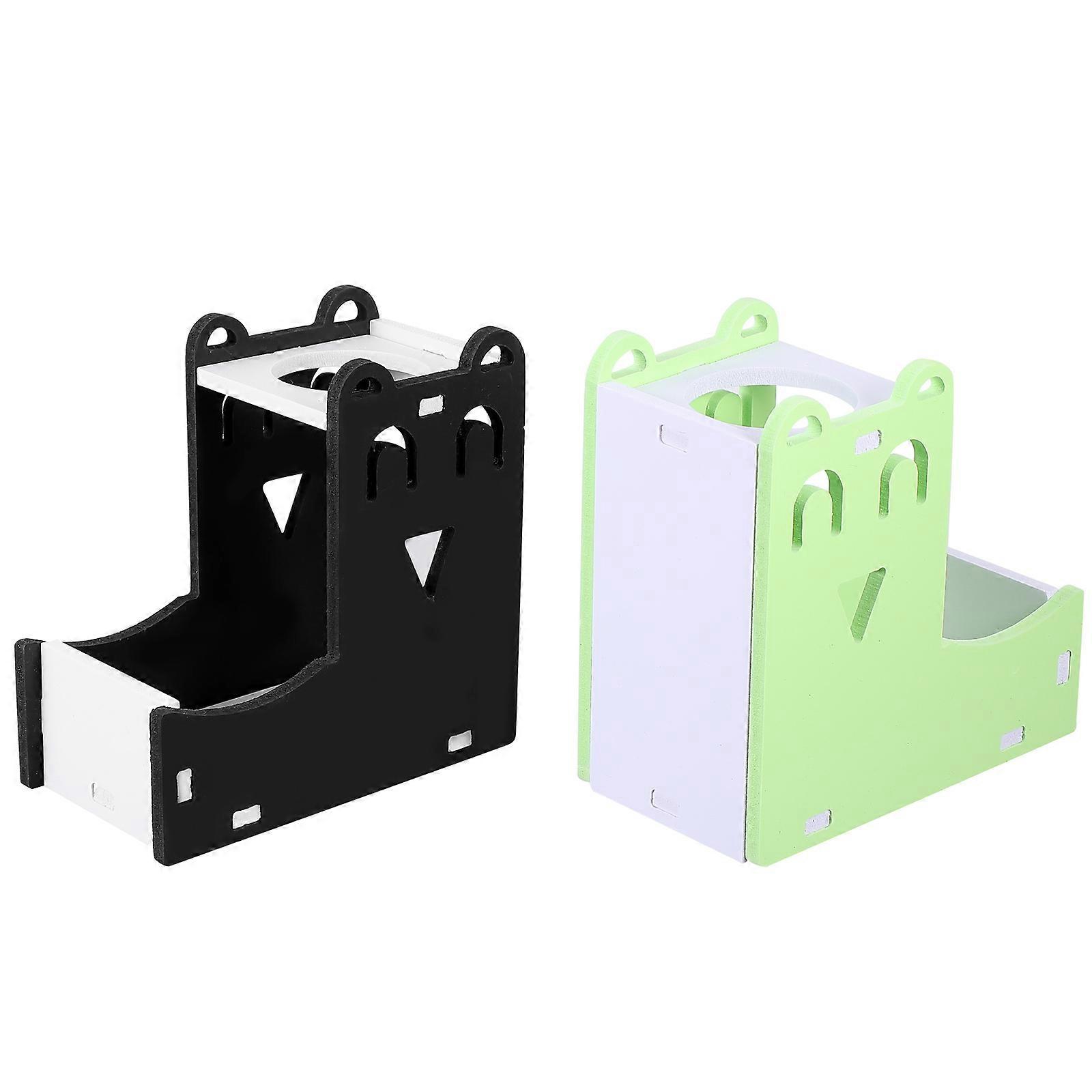 Pet Drinker Waterer Hamster Hanging Water Dispenser Daily Use PVC Material Rat Feeder Bowl 2Pcs