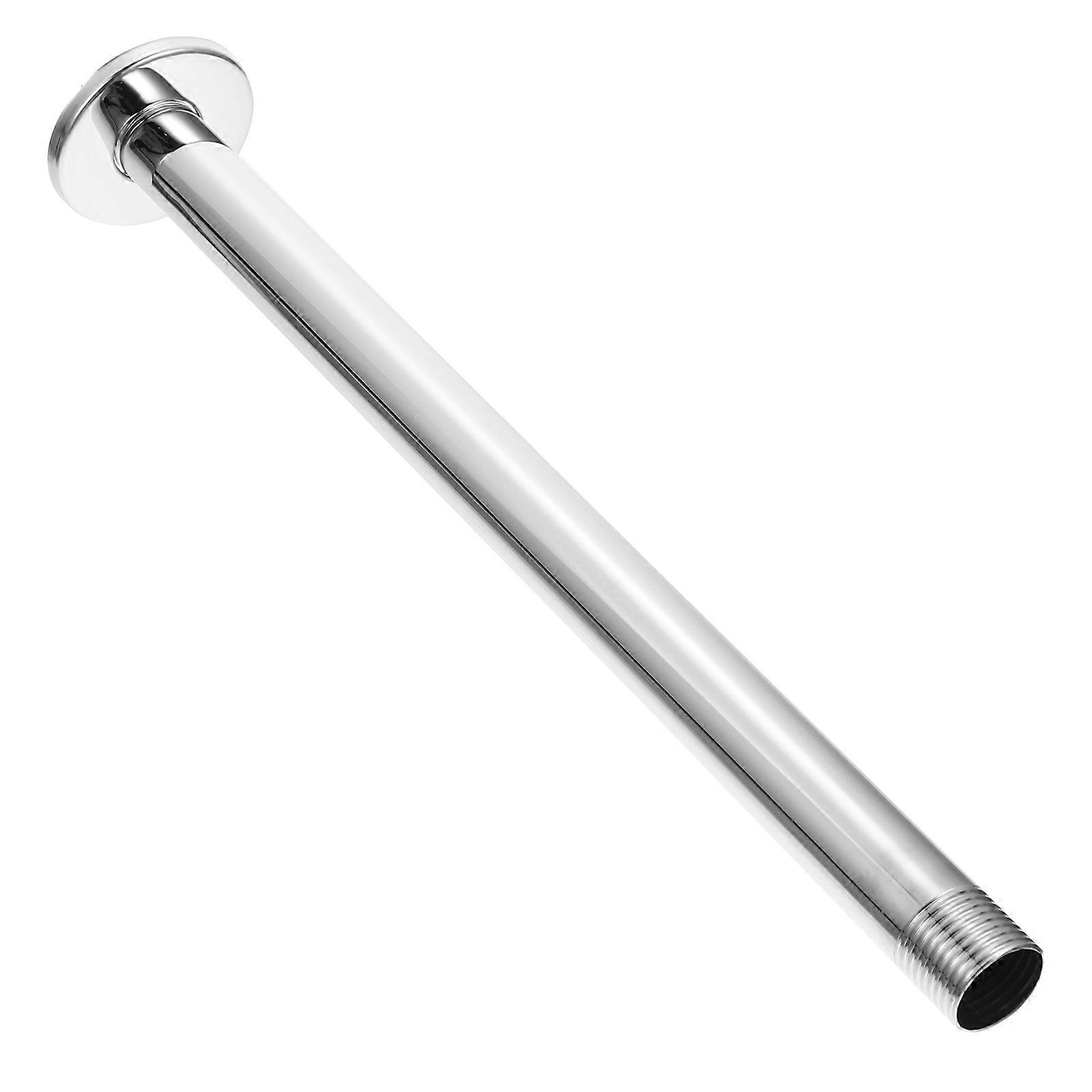Shower Stem Extension Stainless Shower Holder Wall Mount For Hand Shower 30cm Length Silver Classic Style 1Pack