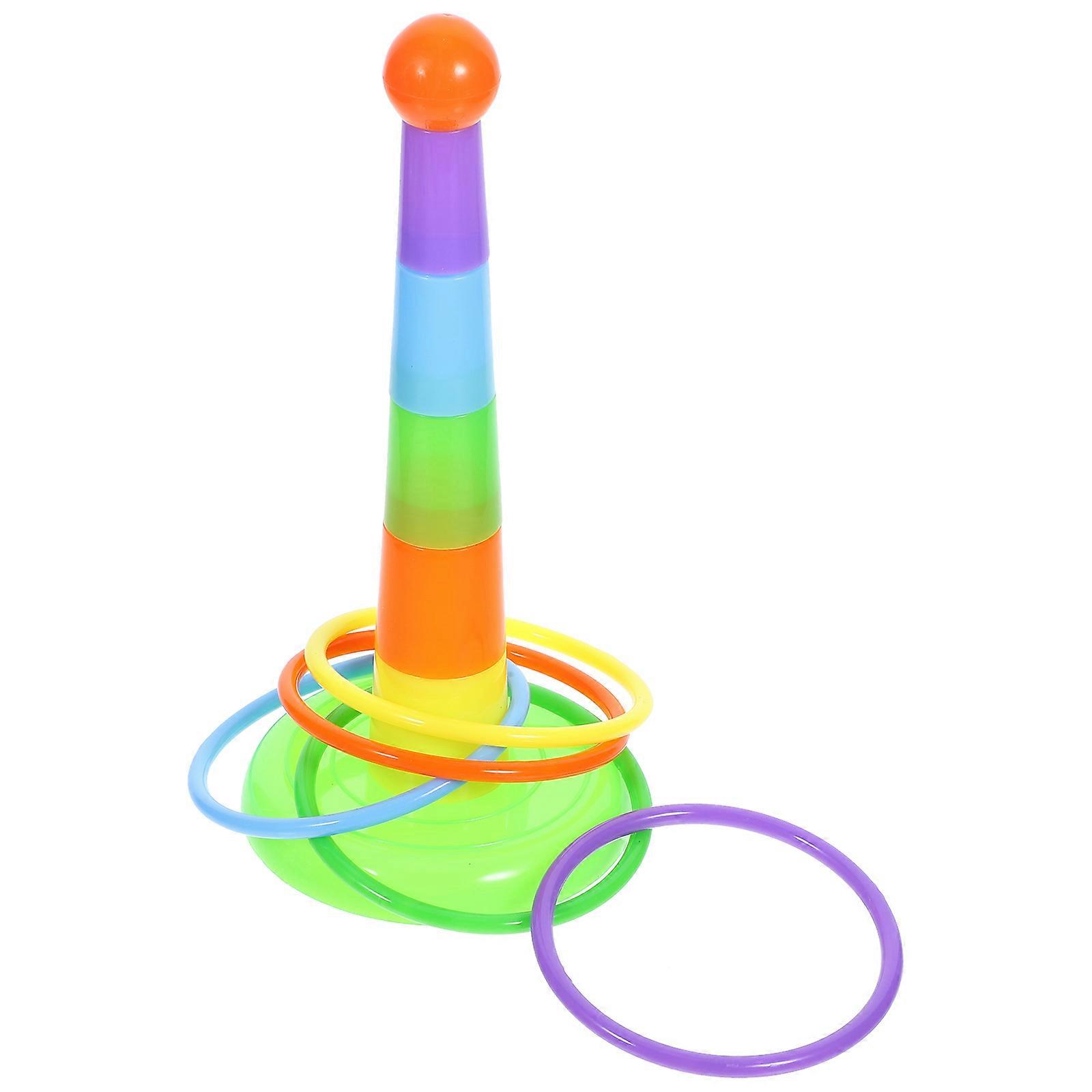 Parrot Rings Toss Game for Bird Intelligence Development – Interactive Toy for Parakeets and Cockatiels to Stimulate Mental and Physical Activity –