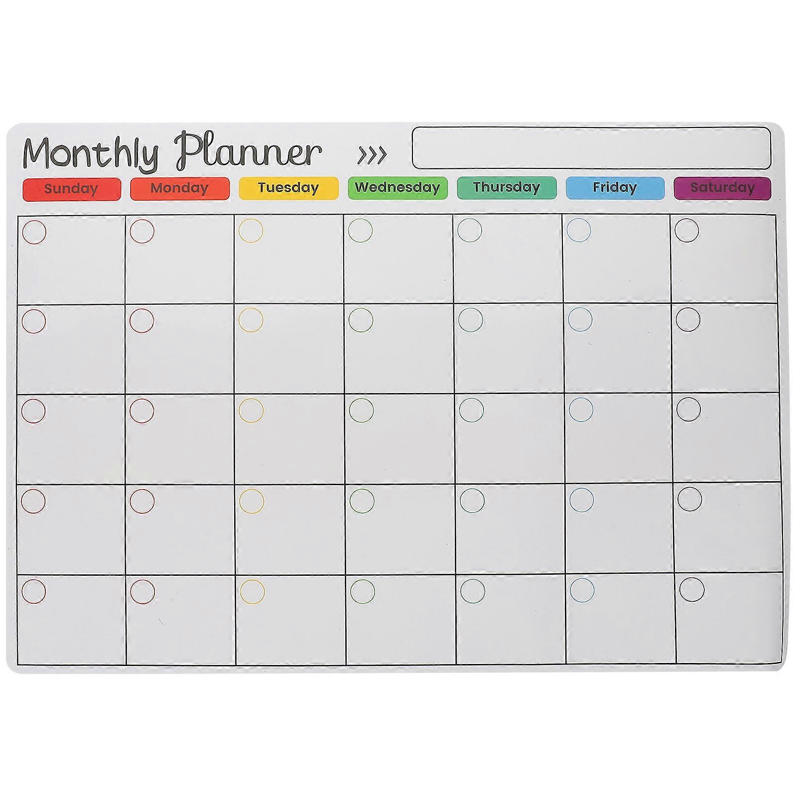 Magnetic Calendar for Fridge Dry Erase Reminders Home 41.60X30.00X0.20CM 1Pcs