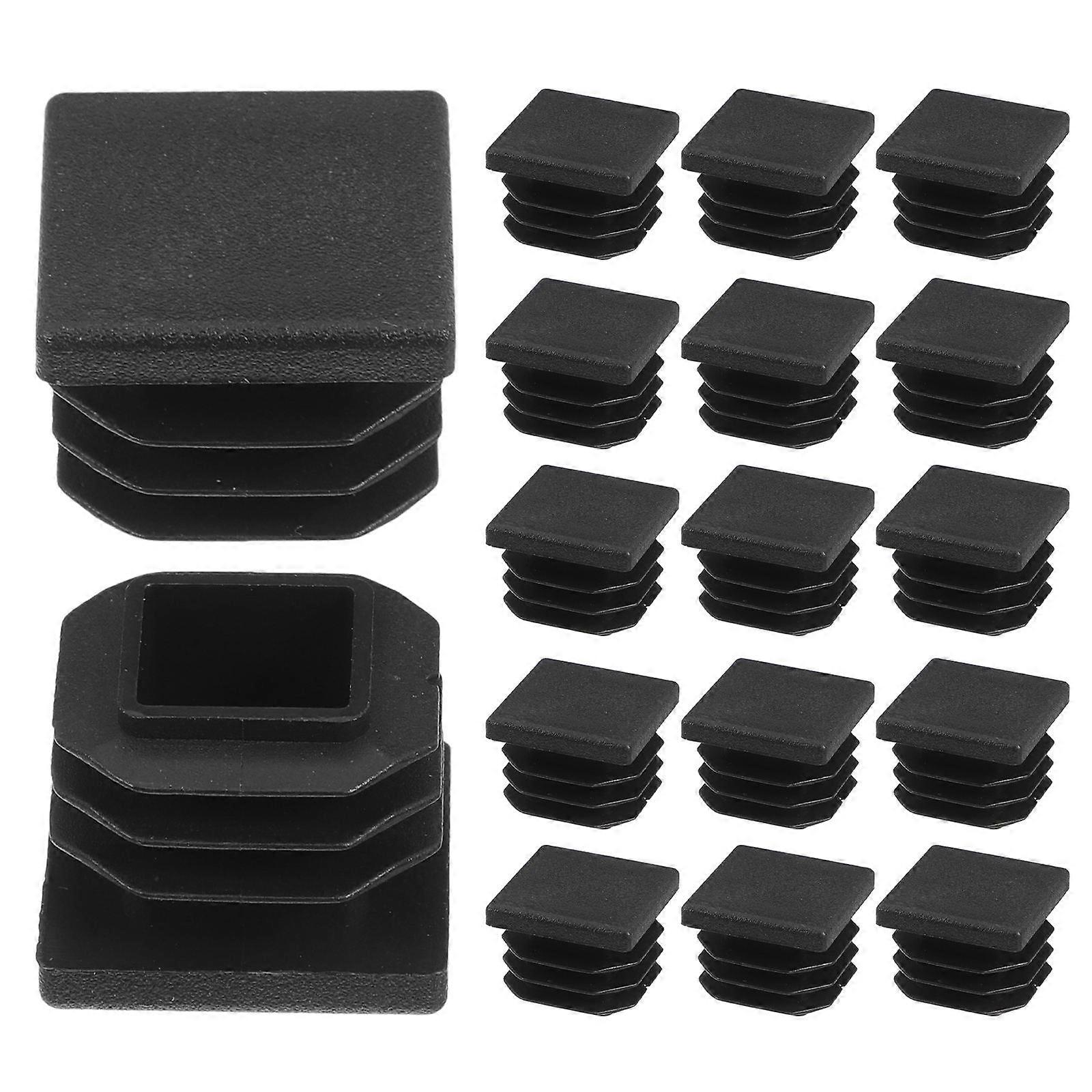 Plug Plastic Post Caps For Metal Tubes Prevent Damage Indoor Use 20Pcs