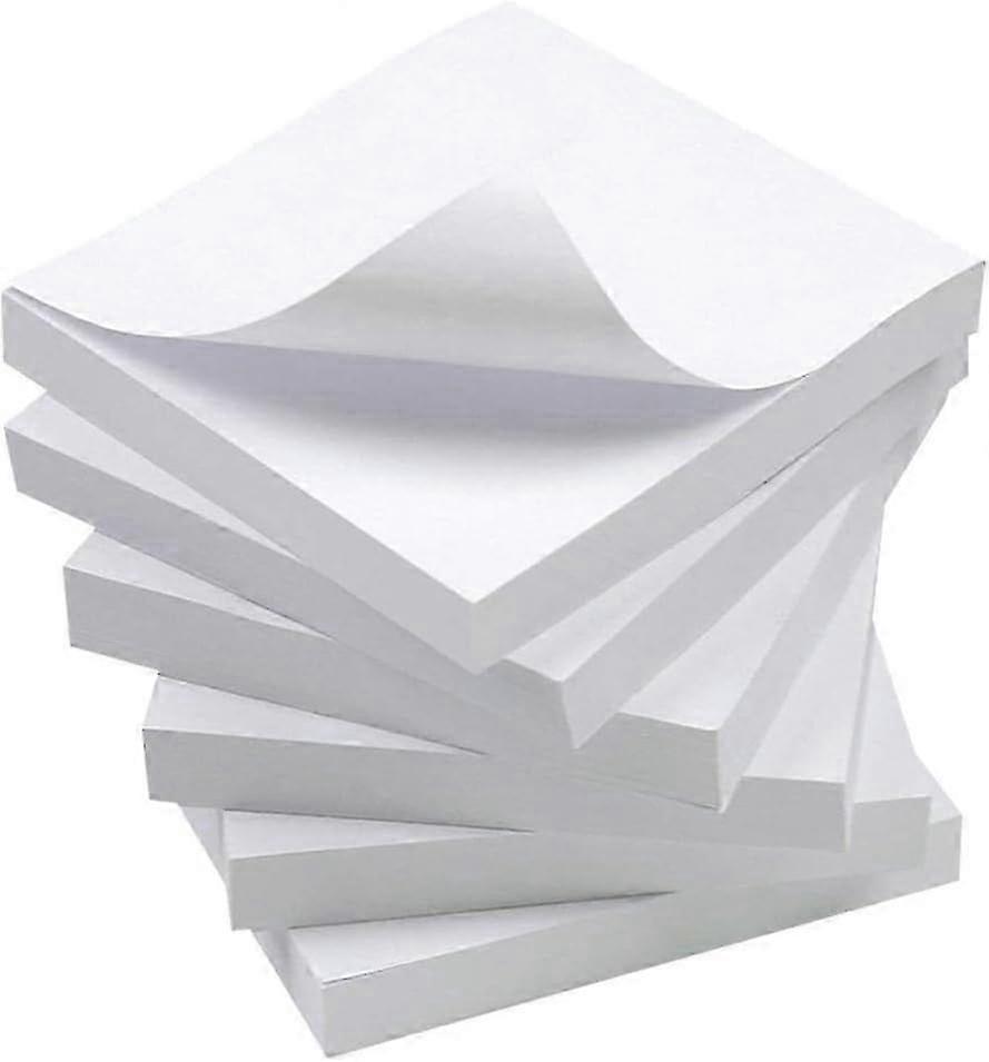 White Sticky Notes, 6 Pads, 3 X 3 Inch, 100 Sheets/Pad, SelfStick Notes Pads SZRH