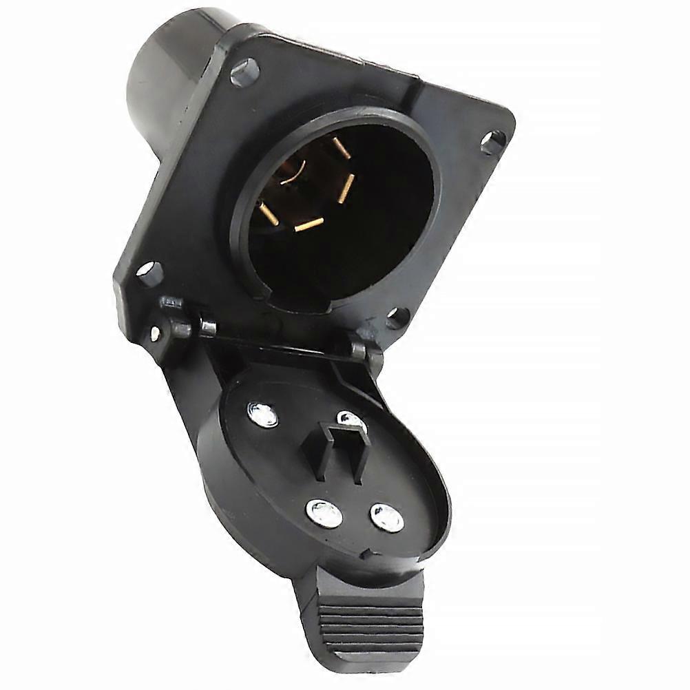 Trailer Light Connector 7-Way Style Plastic Trailer Adapter Connect Trailer and Power Supply Waterproof Design 1Pcs