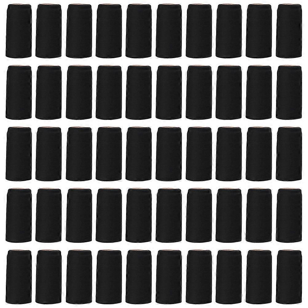 Heat Shrink Capsules Caps Sealing Decorative Black Diameter 30mm 150Pcs