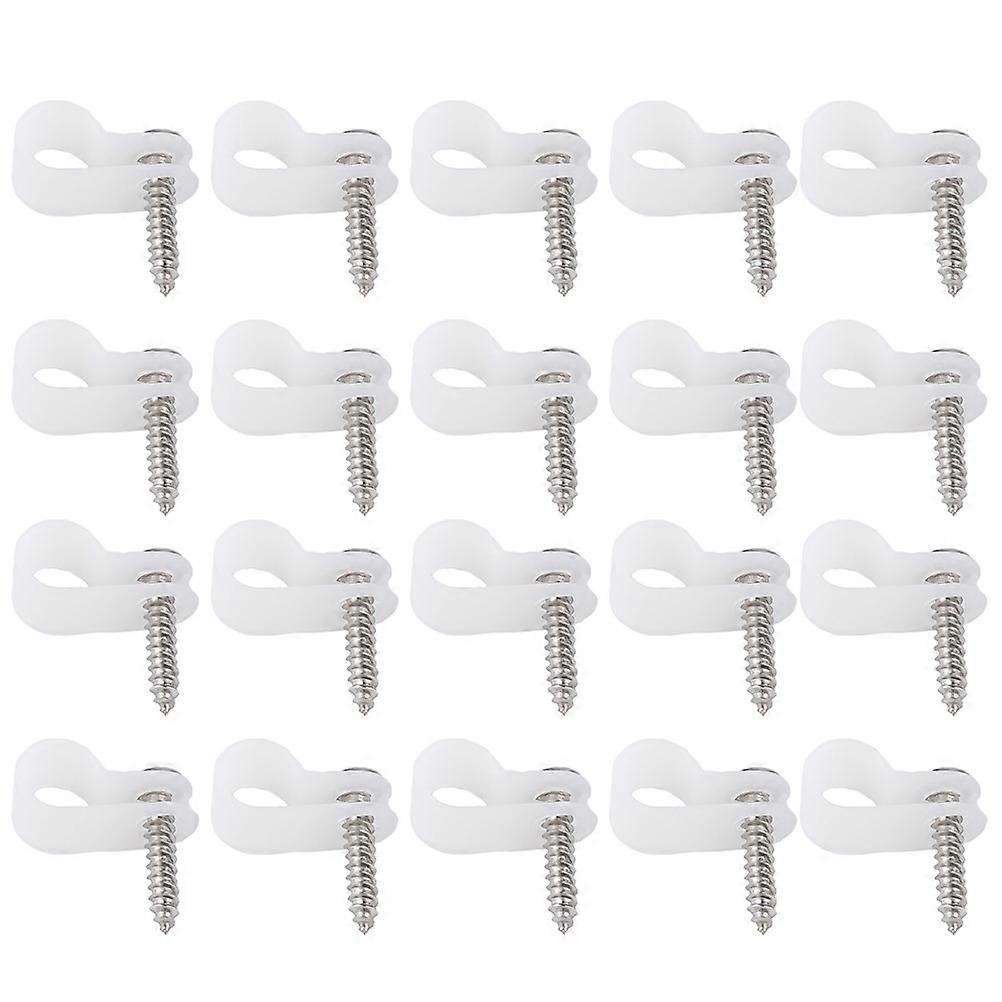 Practical R-Type Wire Clips 100Pcs Ideal For Wire Organization In Homes Offices And Workshops