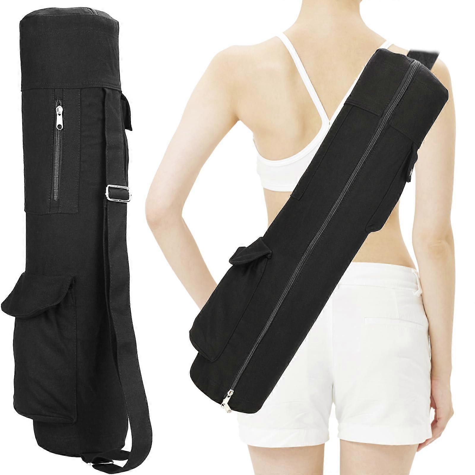 Yoga Bag with Wet Compartment and Bottle Pocket, Adjustable Shoulder Strap, Large Capacity Storage for Yoga Mats and Accessories