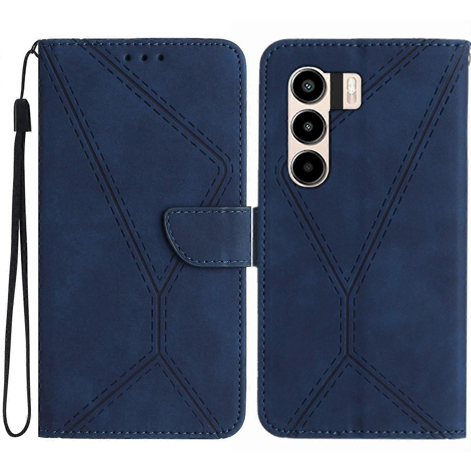 Embossed PU Case For itel Power 70