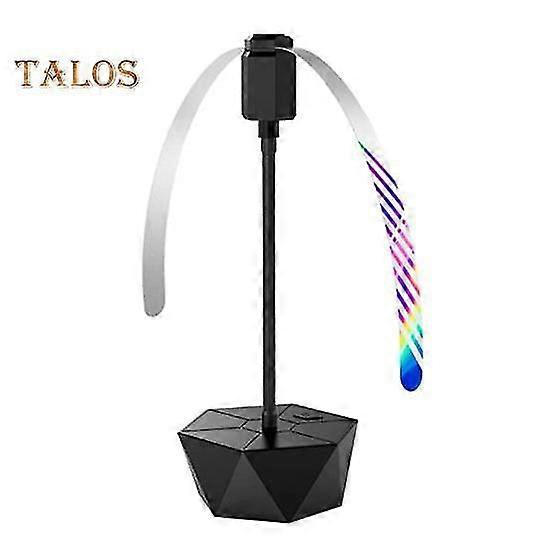 Fly Fan Tabletop Fly Repellent Portable 360 Degrees Rotation USB/Battery Powered Retractable Adjustable Pole Fan Physical Mosquito Repellent for