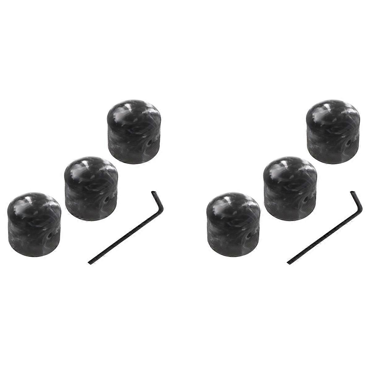 3Pcs Metal Volume Knob Electric Guitar Bass Volume Tone Control Knobs
