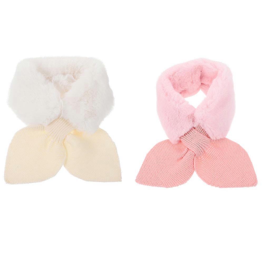 a refined and engaging product description based on the title you provided:
**2pcs Adorable Plush Winter Scarves – Soft & Warm Neck Accessories