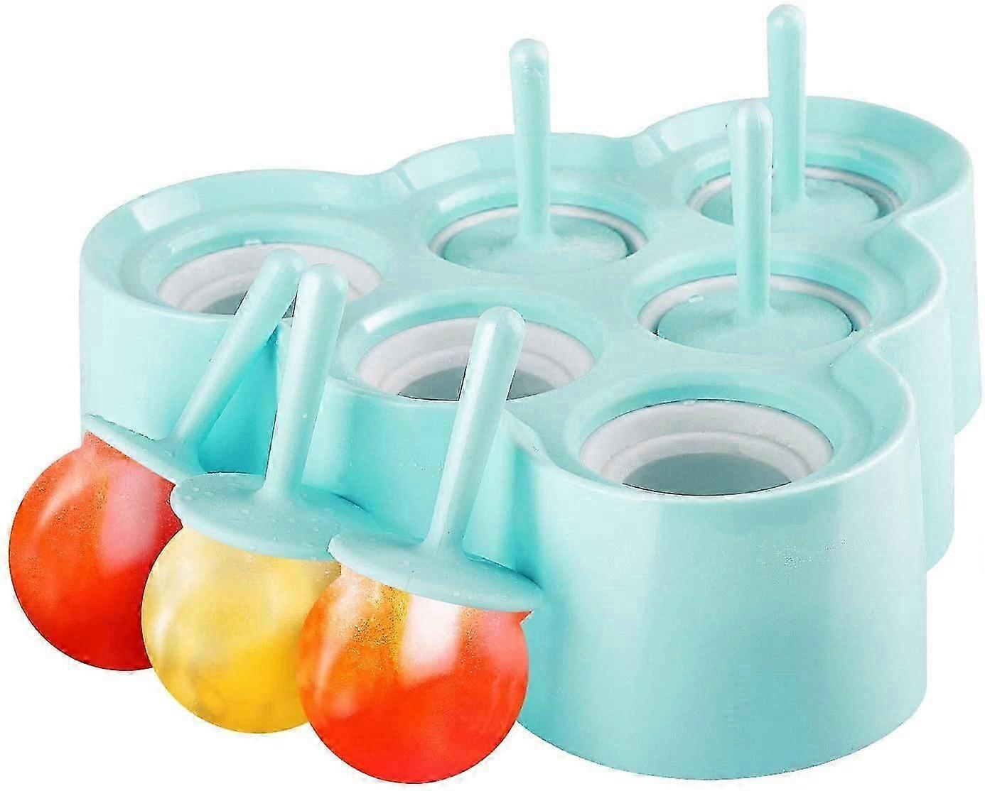 Creative 6-Cavity Silicone Popsicle Molds for Fun