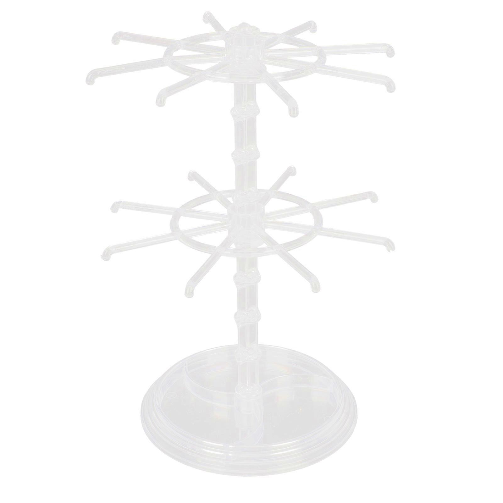 1Pc Transparent Acrylic Jewelry Holder Double Layer Shelf Display Rack Gloves