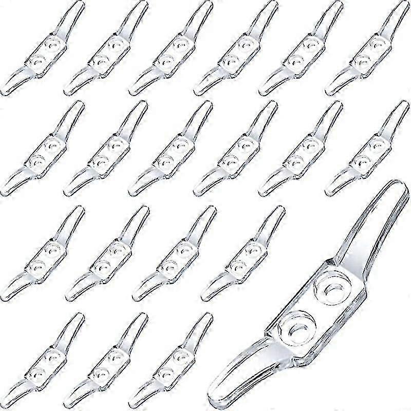 20pcs Clear Cord Cleat, Blind Cord Winders, Wall Rope Cleats, Plastic Cord Hooks for Window Coverings