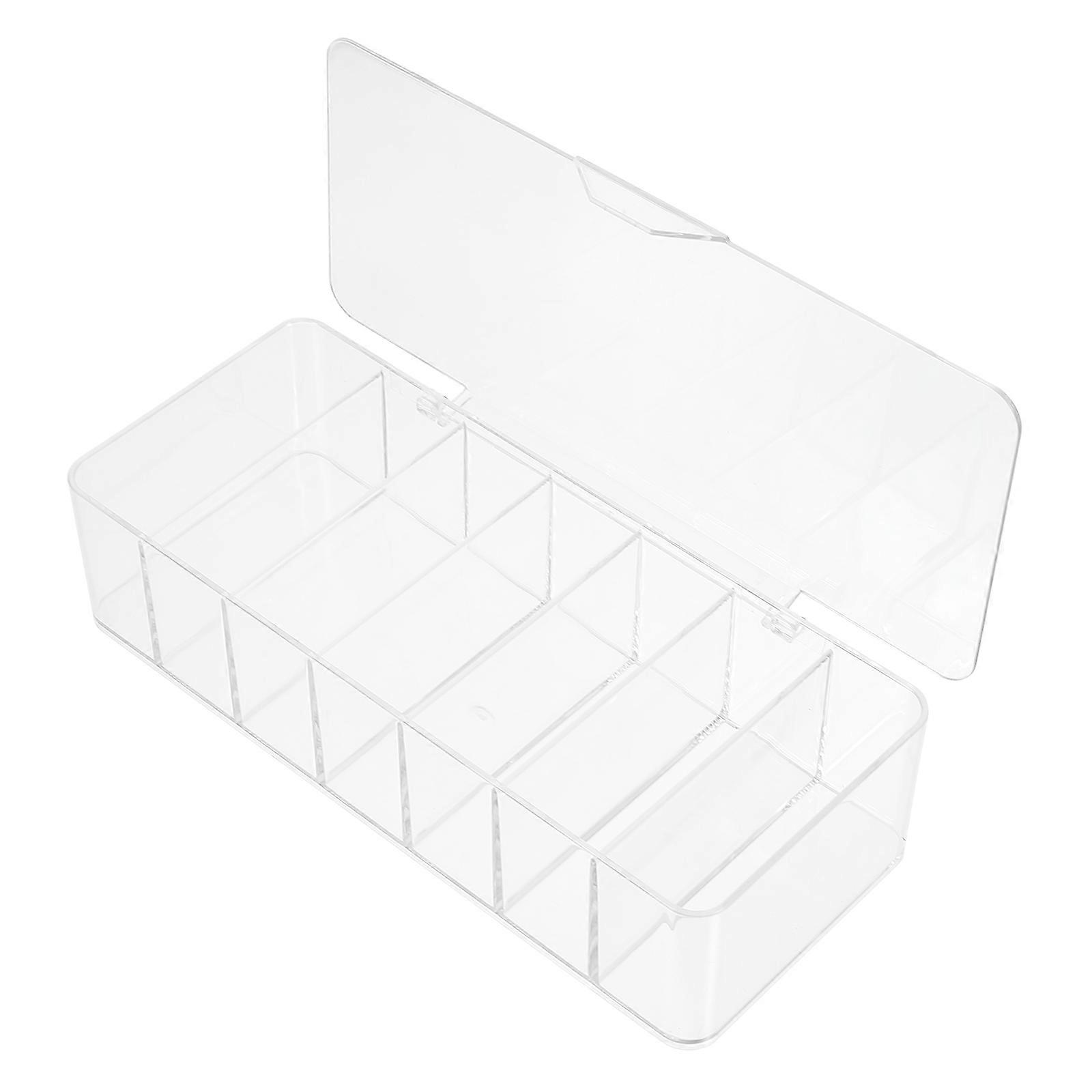 Wires Box Wire Holder Power Cord Organizer Charger Storage Box For Office Use Transparent 23X10X5.7CM Charger Storage 1Pack