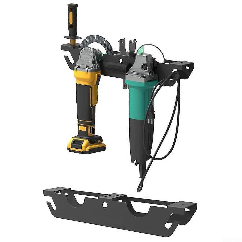 Dual Angle Tool Organizer for Multiple Grinders and Disc Accessories Storage