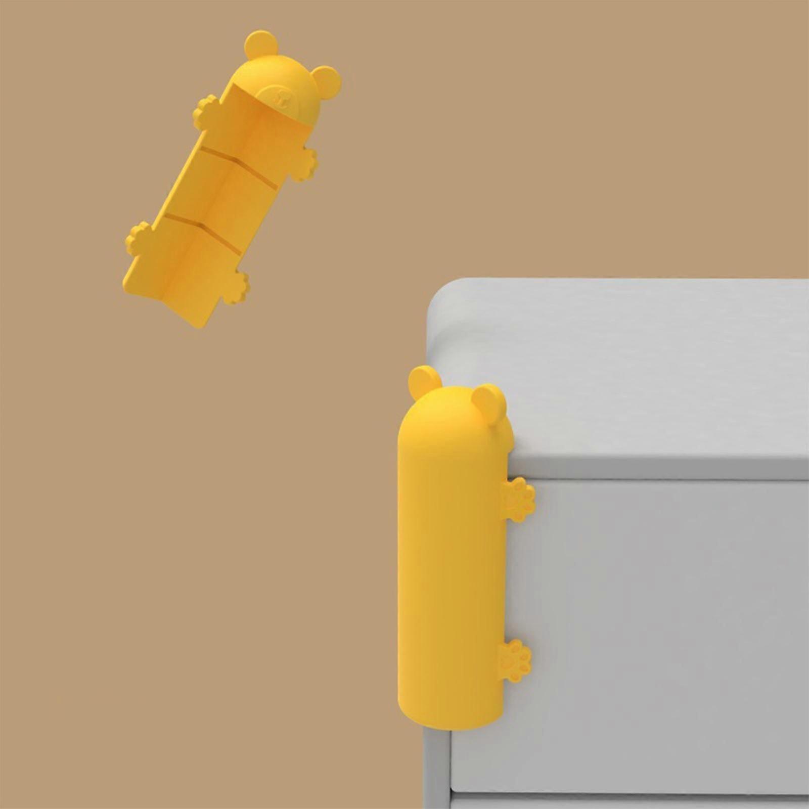 מגן פינת תינוקות, 4 חלקים ג'ל סיליקה הגנה פינתית, הגנת קצה דבק עצמי, ריבאונד כרוני בטיחות ילדים הגנה פינתית