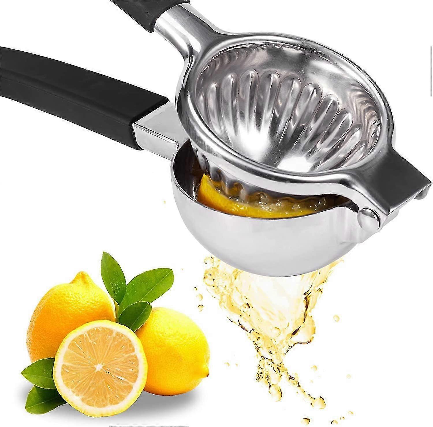 Stainless Steel Lemon Squeezer with Ergonomic Non-Slip Grip