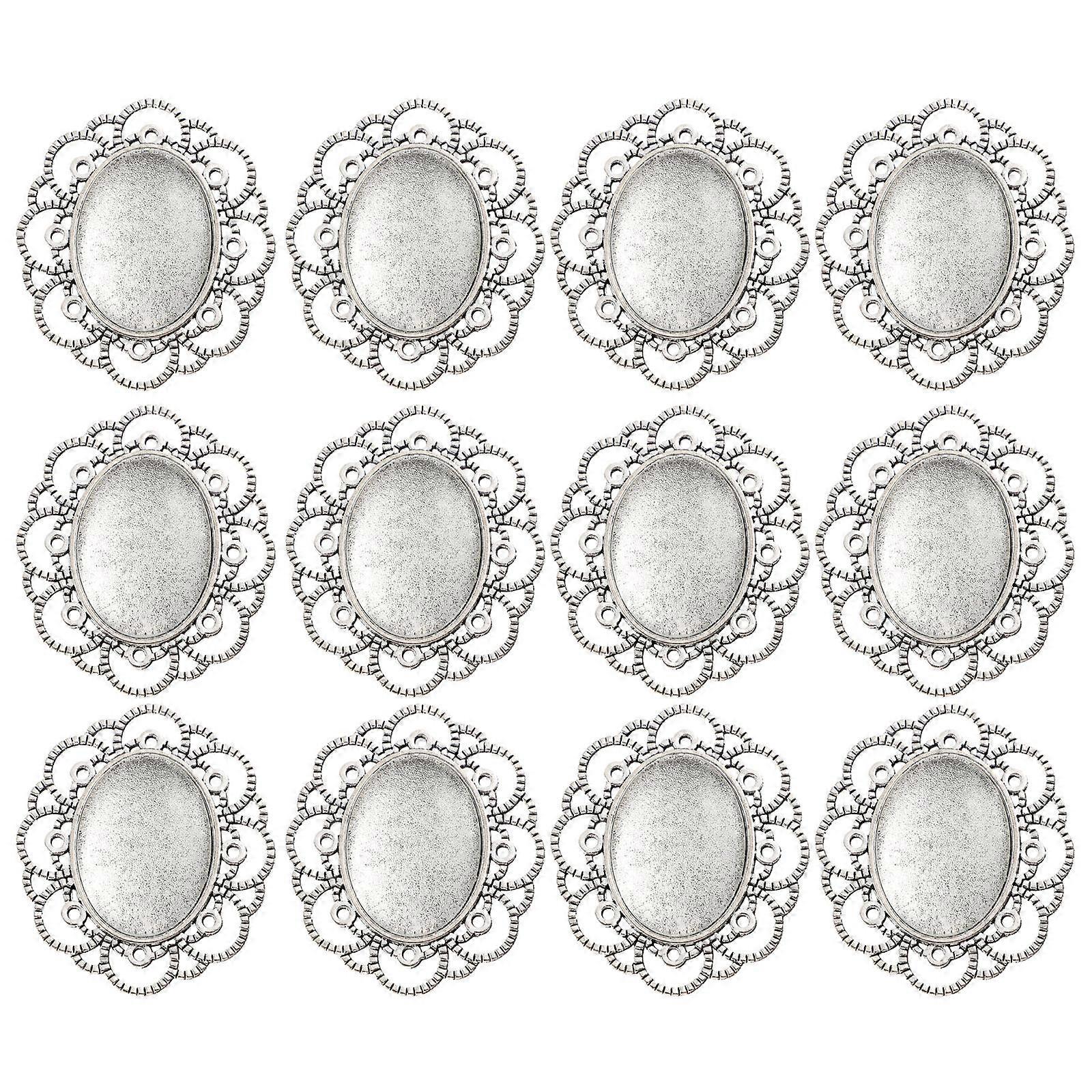 30pcs Retro Brooch Settings Kit With Glass Domes For Diy Craft Projects For Personalizing Jewelry And Unique