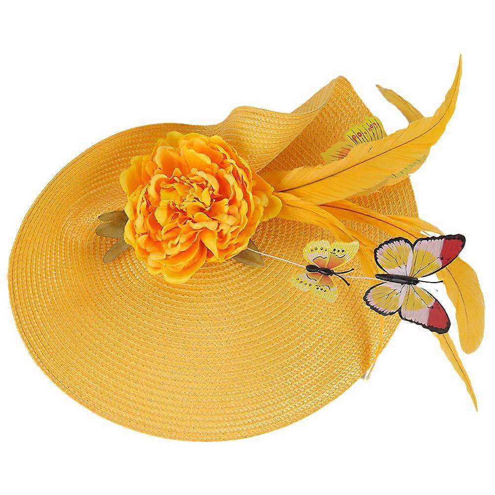 Bride Fascinator Exaggerated Butterfly Shape Hair Accessories For Bride 1Set