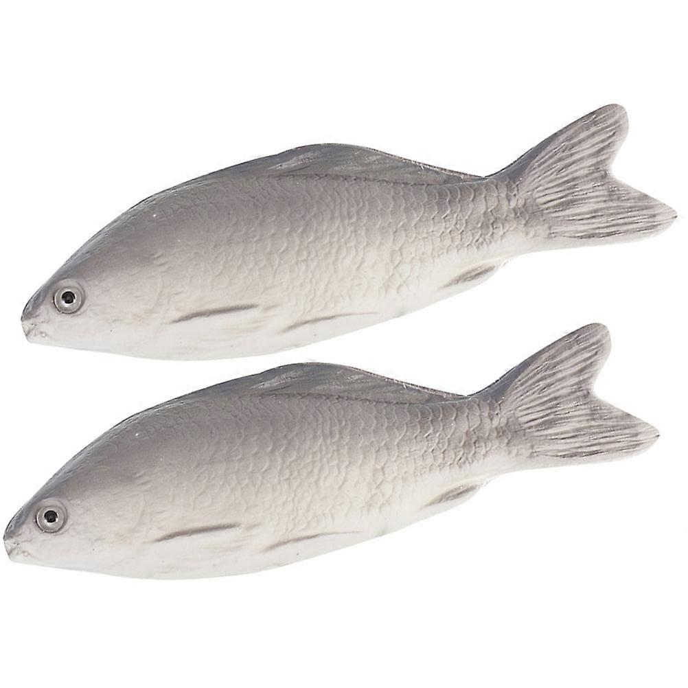 Simulation Fish Model PU Fish Model for Decor 2Pcs Vivid Simulation Animal Figurines