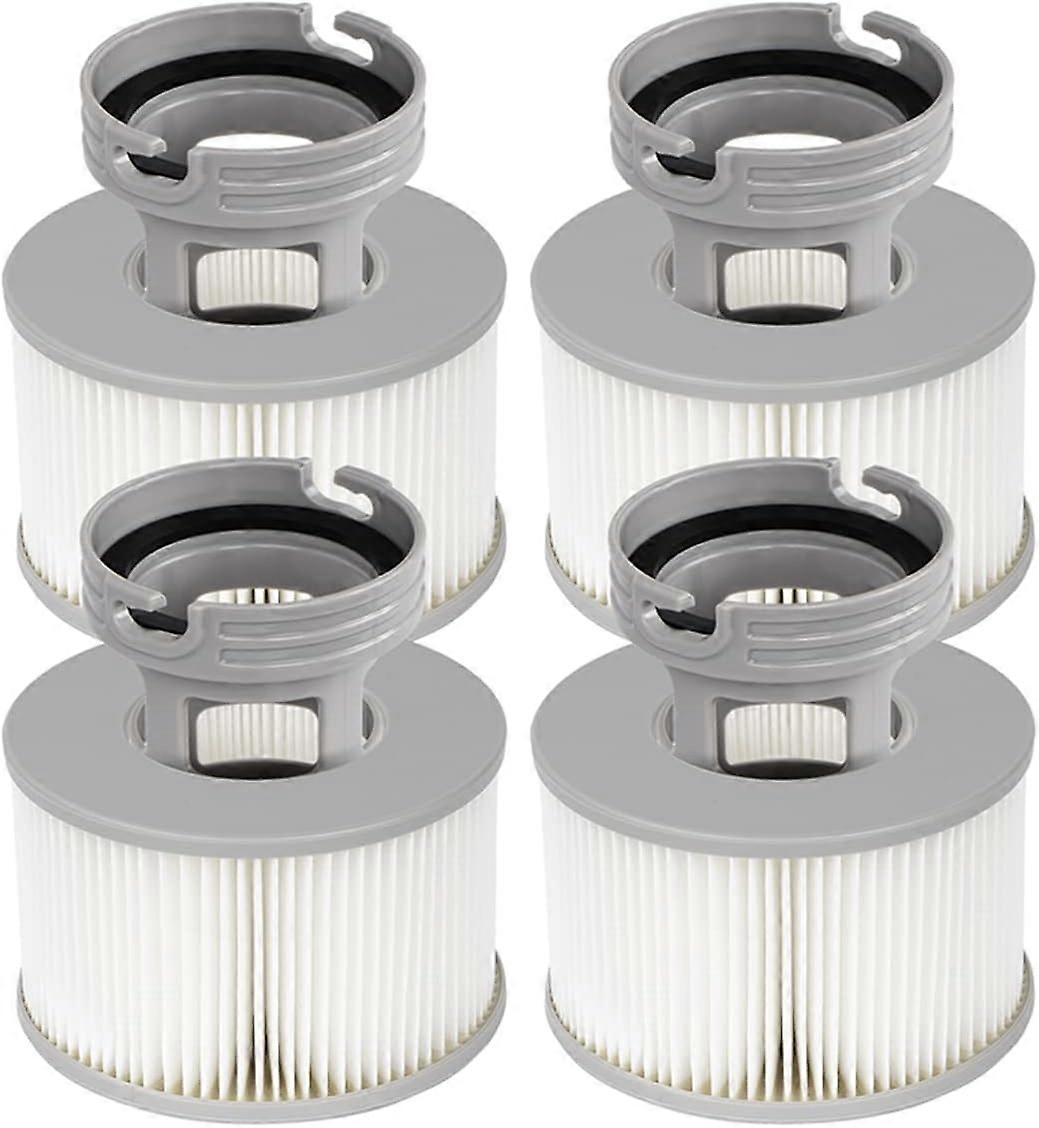Pack Whirlpool Tub Filters + Screw-in Base Adapter for MSpa  Upgraded Version Filter Cartridge Pump for MSPA All Current Whirlpool Tubs