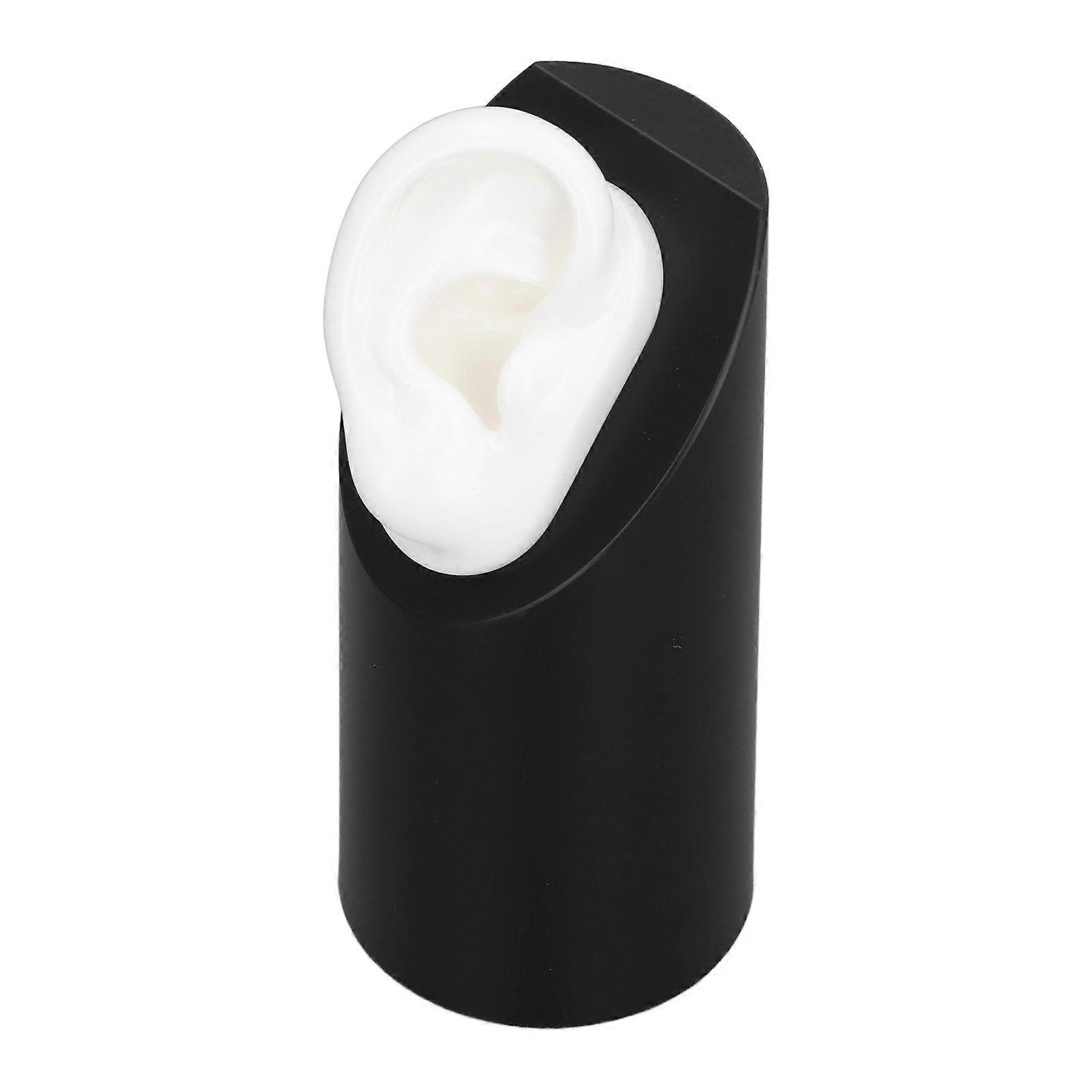 Soft Silicone Flexible Model Body Part Displays Human Right Ear Model Simulation for Ear Jewelry Display Acupuncture M White