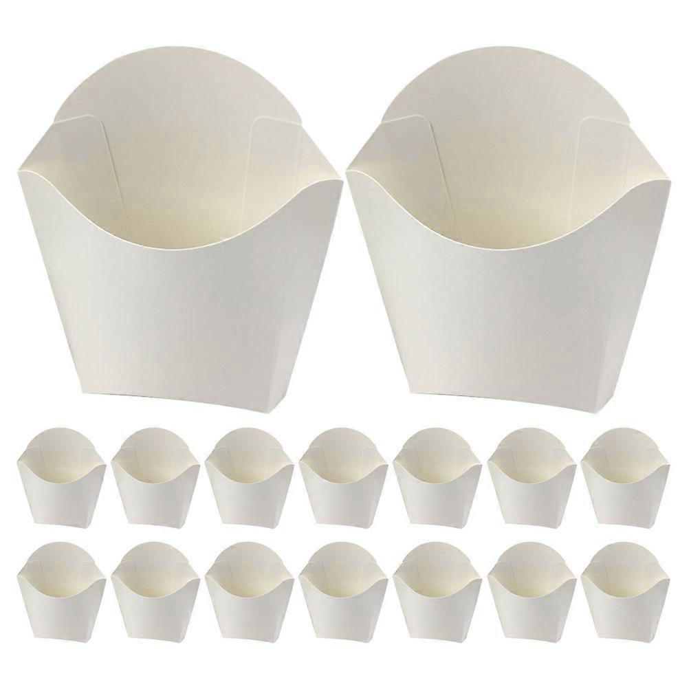 Grease-resistant Paper Snack Container French Fry Box For Fried Chicken Burgers Fries 11.00X10.00X5.00CM 30Pcs