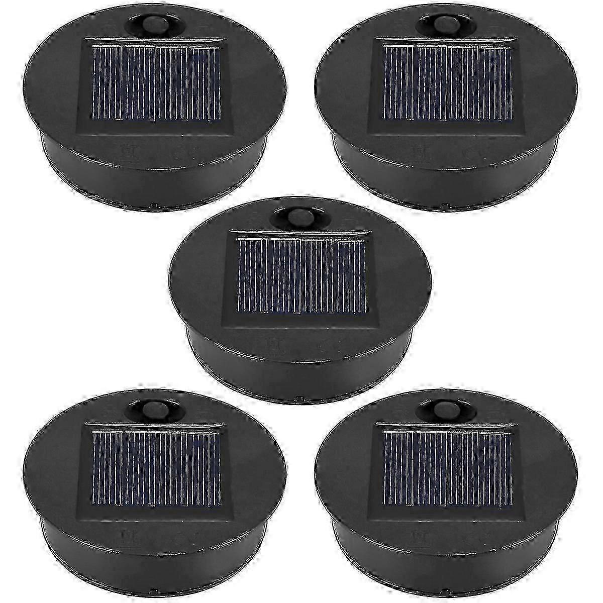 5 Pack Replacement Solar Light Parts(Top Size 2.76 Inches, Bottom Size 2.36 Inches),7 Lumens Warm Wh hwy